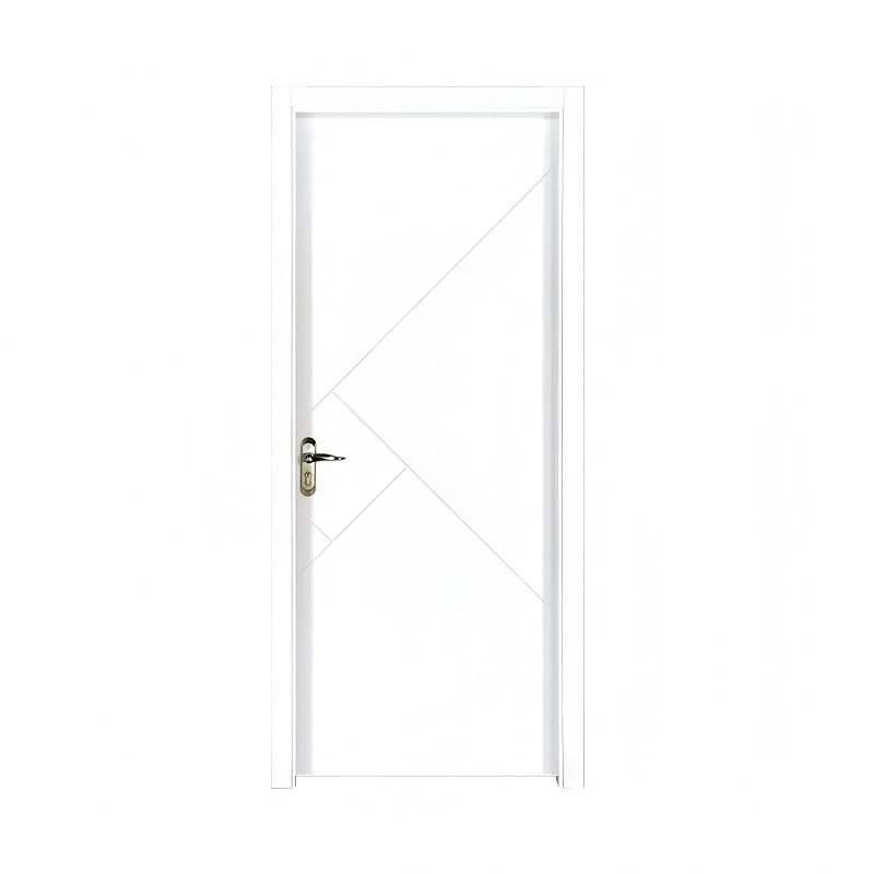 Porta folheada de bordo branco puro