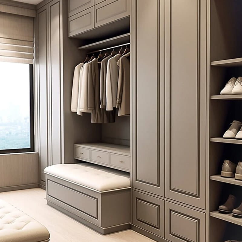 Closet panorâmico executivo Manhattan com ilha